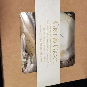 Grit & Grace oyster candle and matches